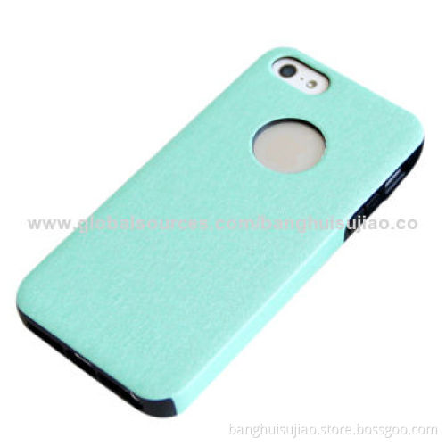 Newest Leather Case for iPhone 5, Electric Press with Stand Function